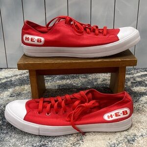H-E-B Red Canvas Sneakers | Texas Icon | “Tortillas Not Included”